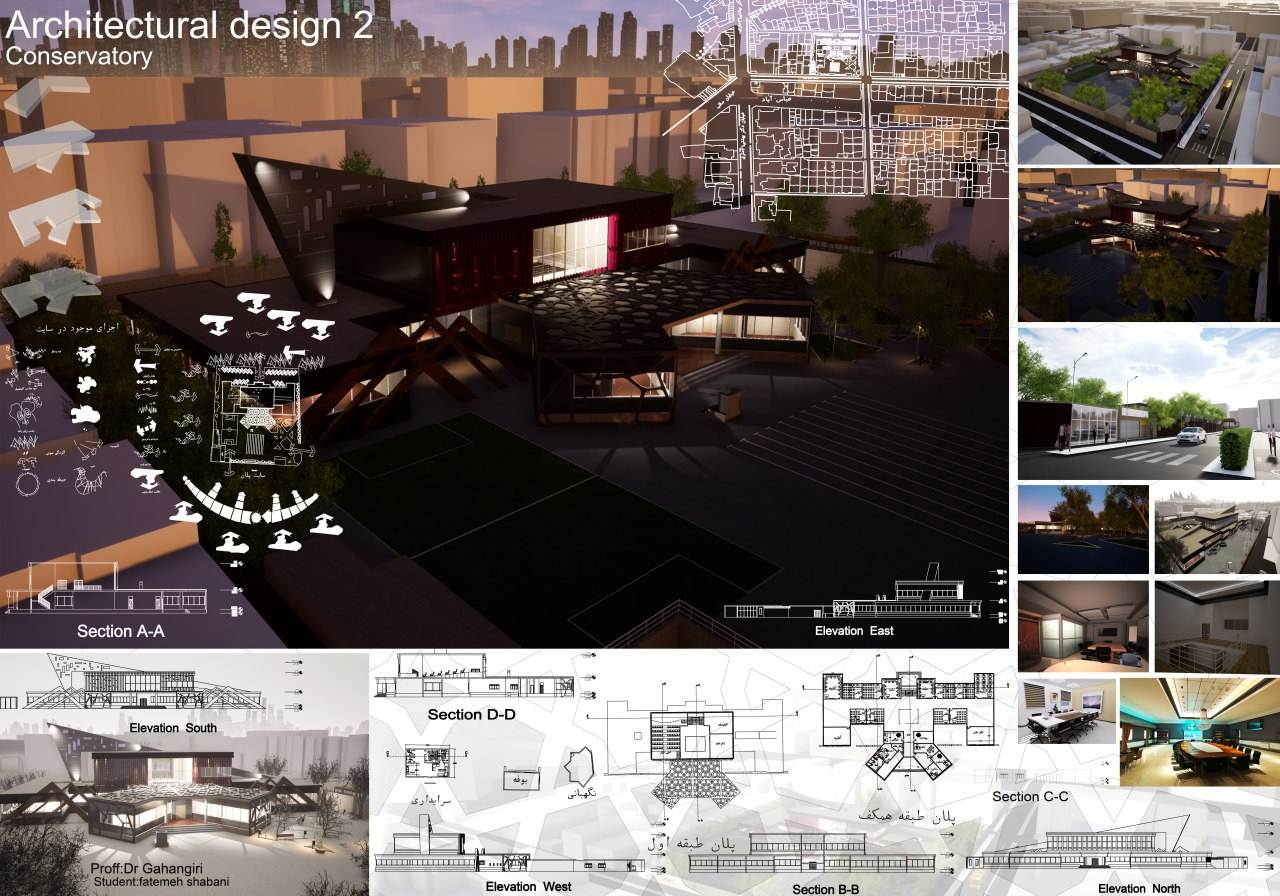 honarestanmemaridl-3 پروژه طراحی معماری هنرستان فنی حرفه ای + فایل اتوکد به همراه فایل سه بعدی  